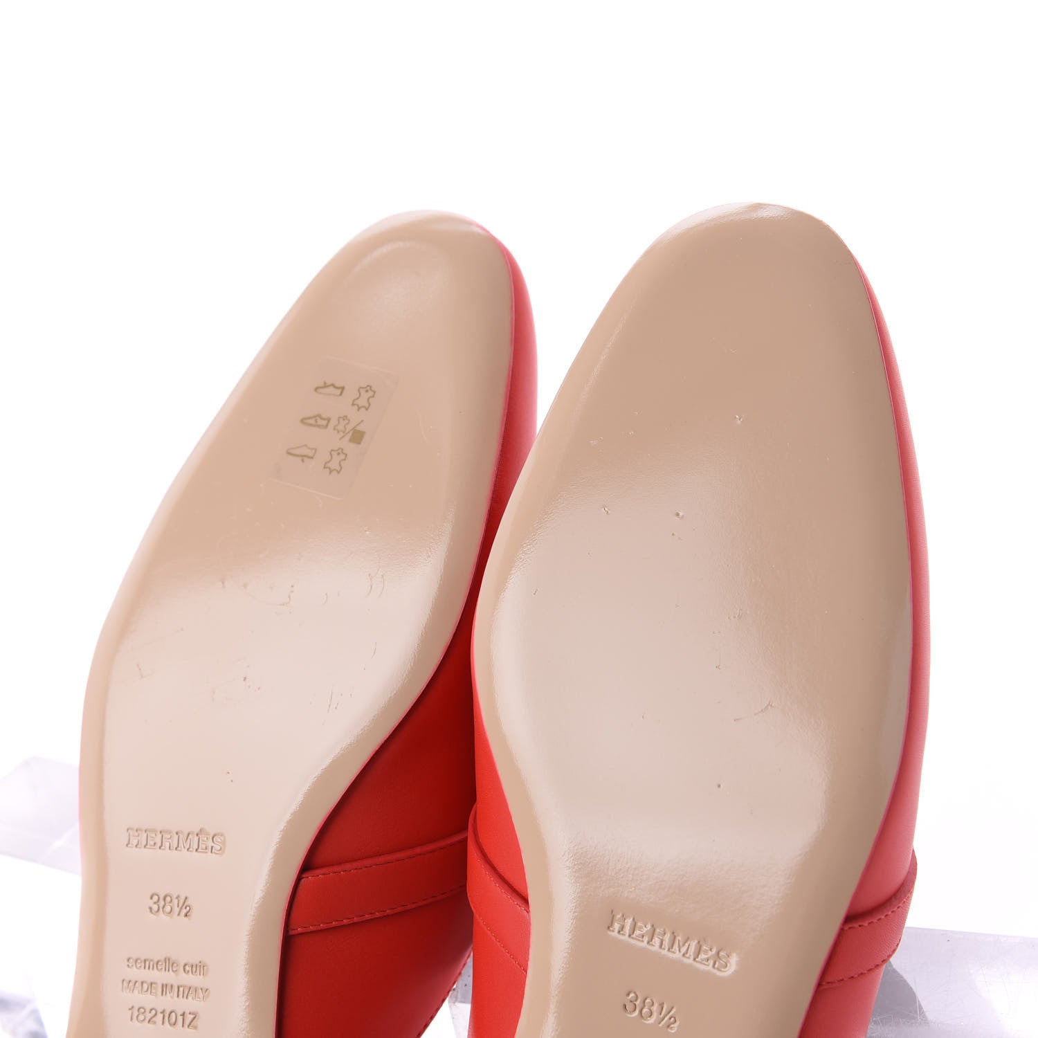 Hermes Calfskin Oz Mules 38.5 Pavot 9 of 14