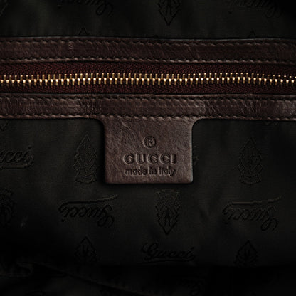 Gucci Patent Tortoise Shell Monogram Large Hysteria Tote 6 of 7