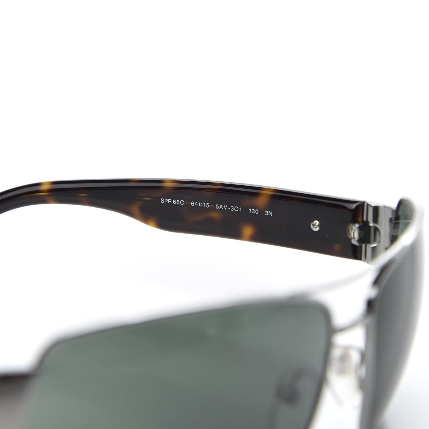 Prada Acetate Aviator Sunglasses SPR 66O Black 6 of 7