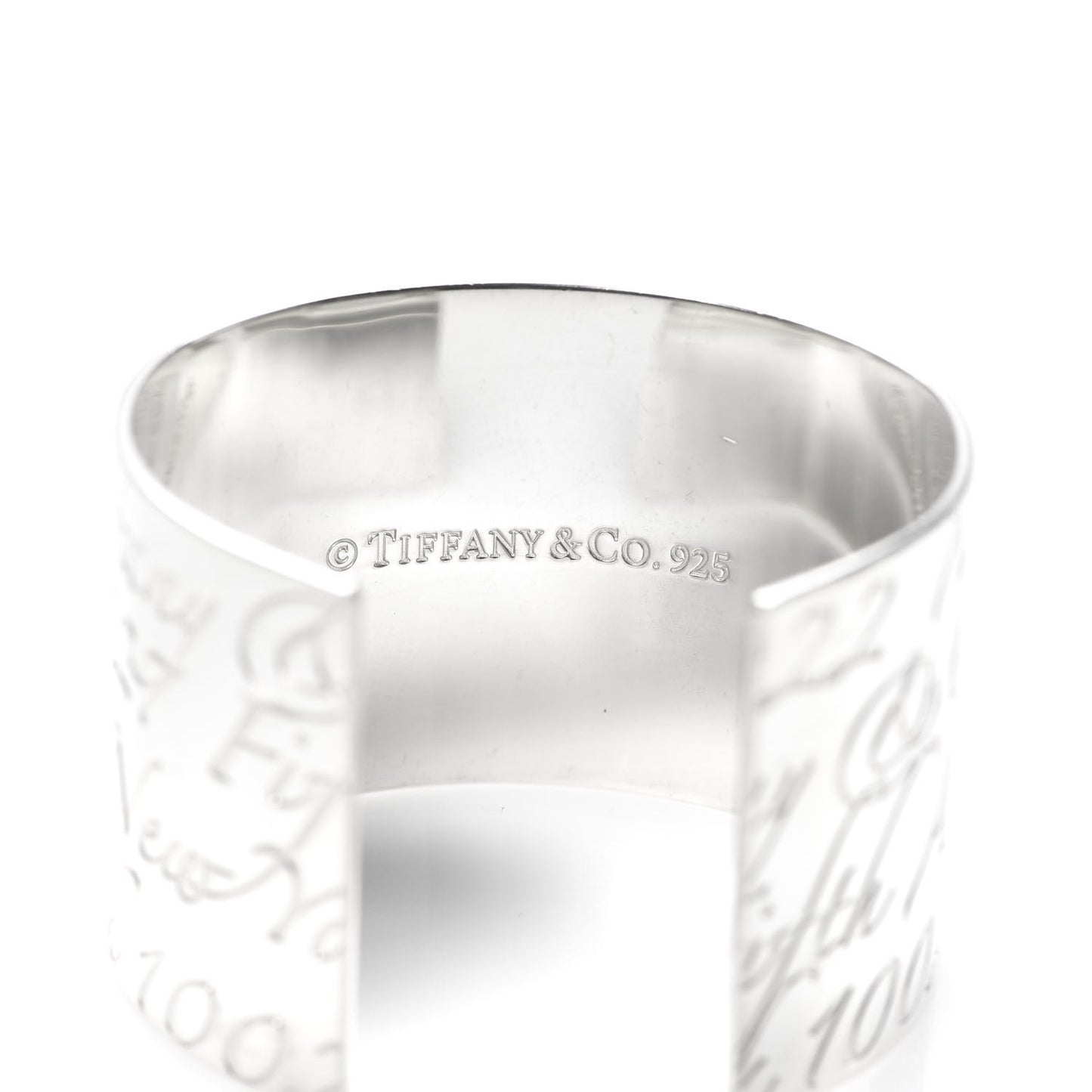 Sterling Silver Wide Notes Cuff Bracelet