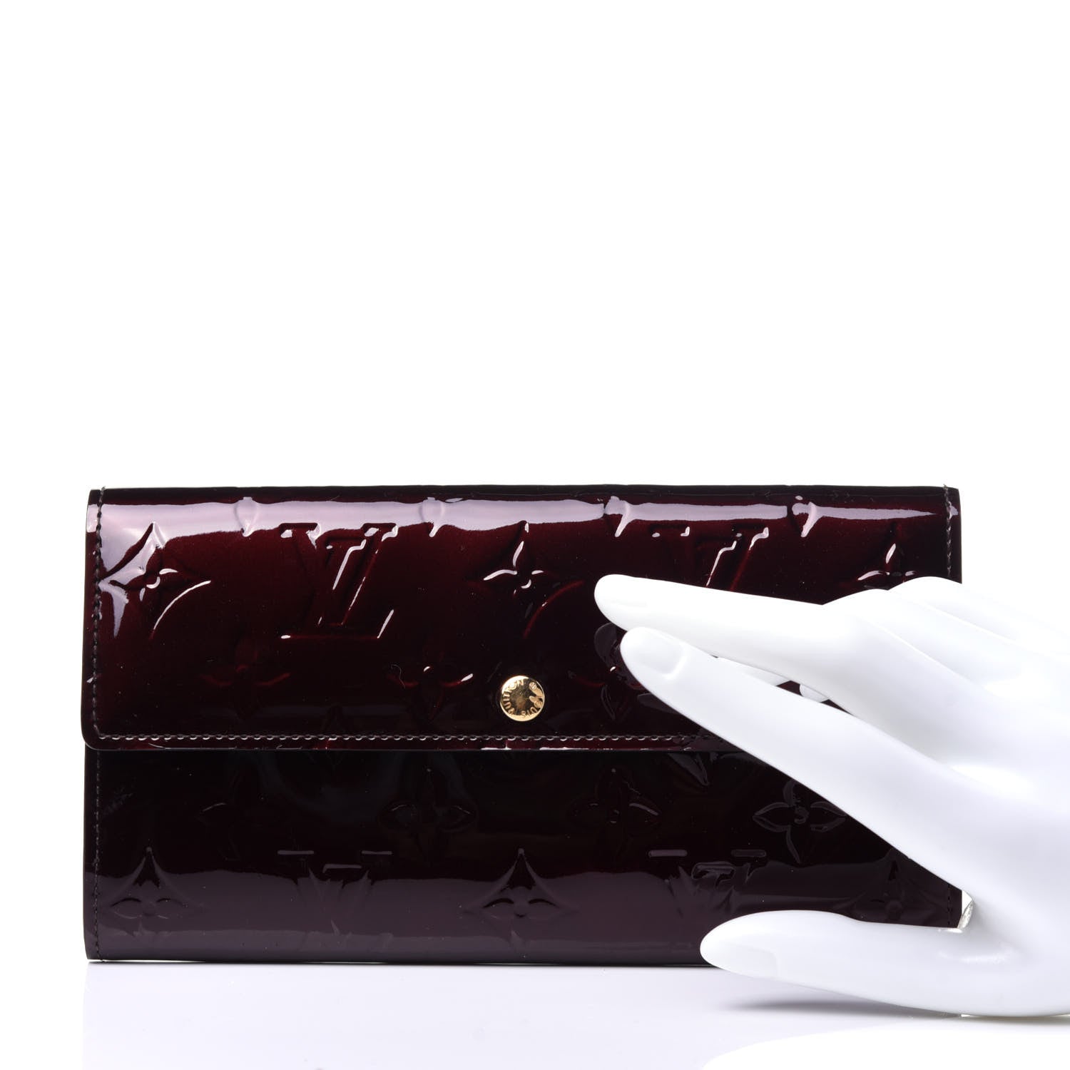 Louis Vuitton Vernis Sarah Wallet Amarante 2 of 9