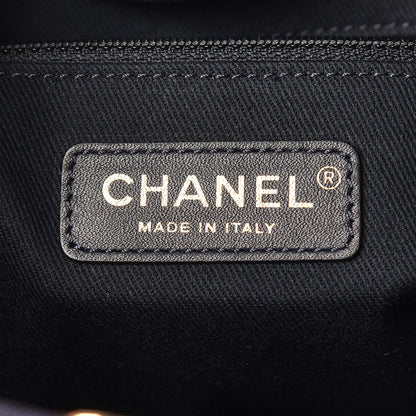 Chanel Lurex Boucle Mini Deauville Tote Blue 6 of 9