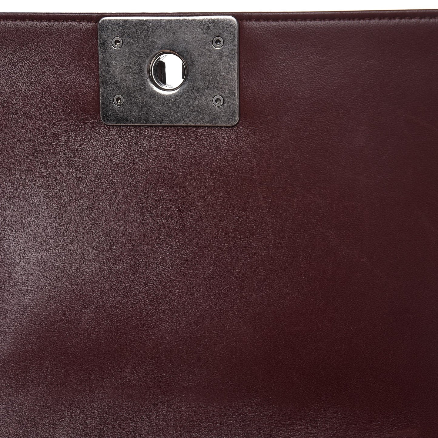 Lambskin Quilted Medium Boy Flap Burgundy