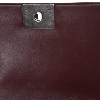 Chanel Lambskin Quilted Medium Boy Flap Burgundy 9 of 12