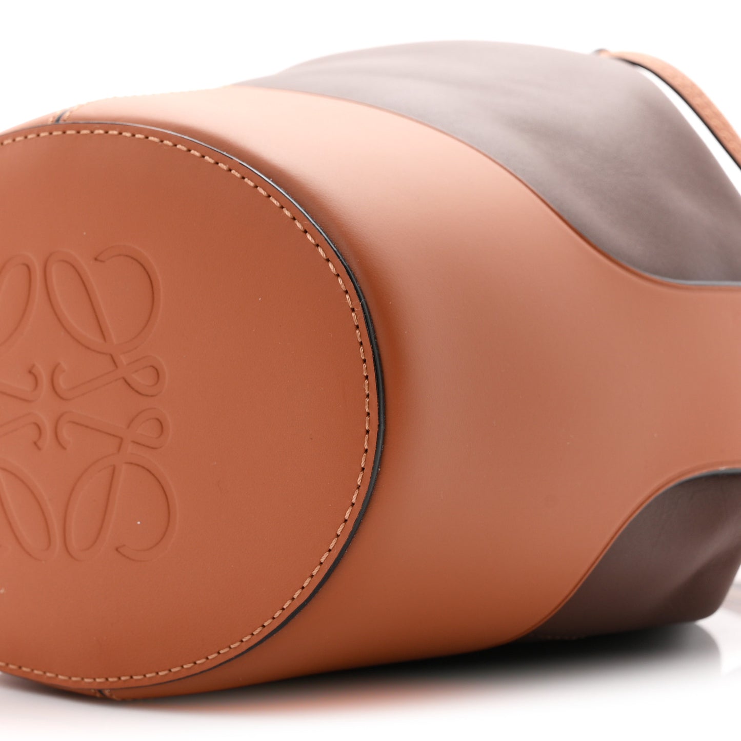 Calfskin Small Balloon Bucket Bag Hazelnut