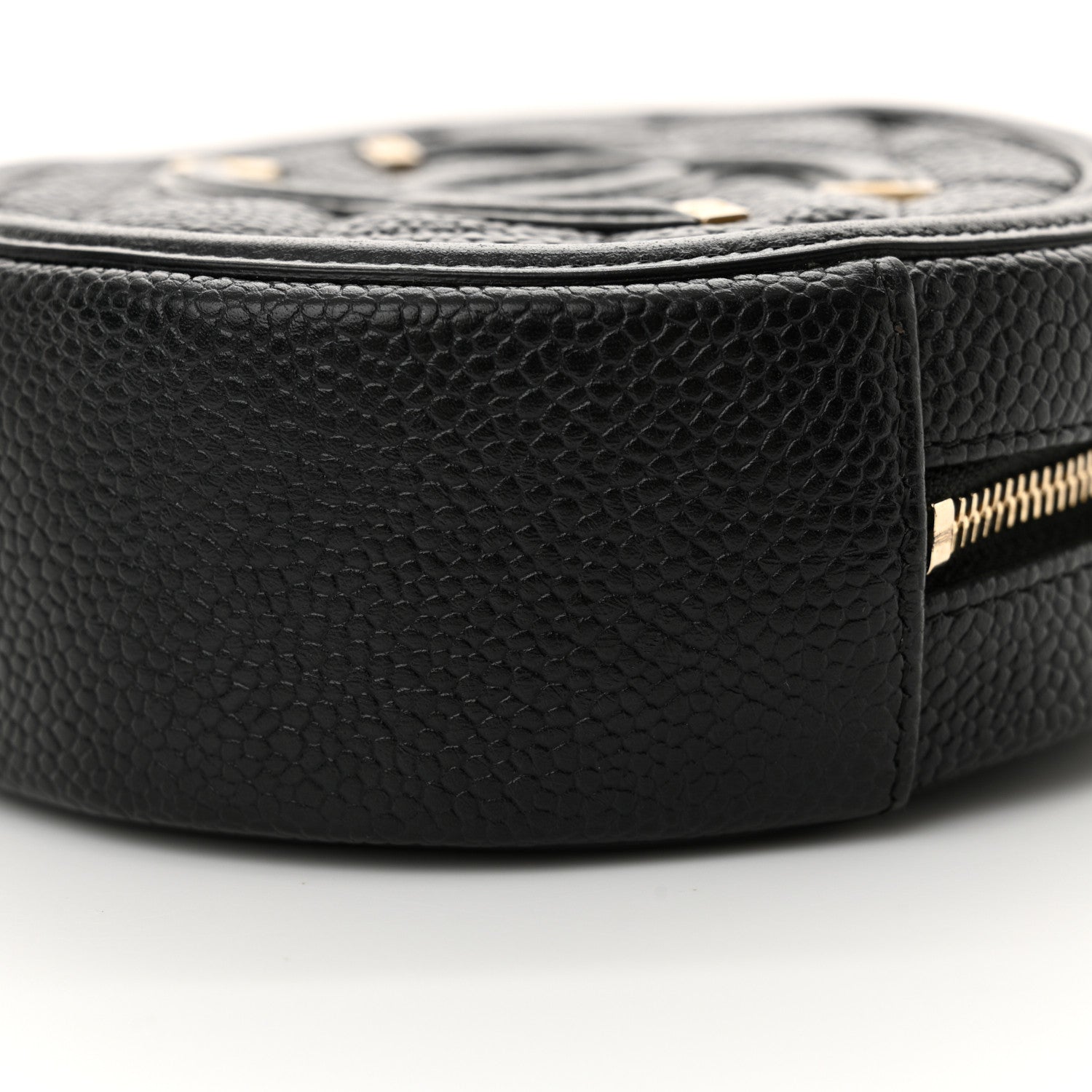 Chanel Caviar Quilted Round Filigree Crossbody Black 10 of 12