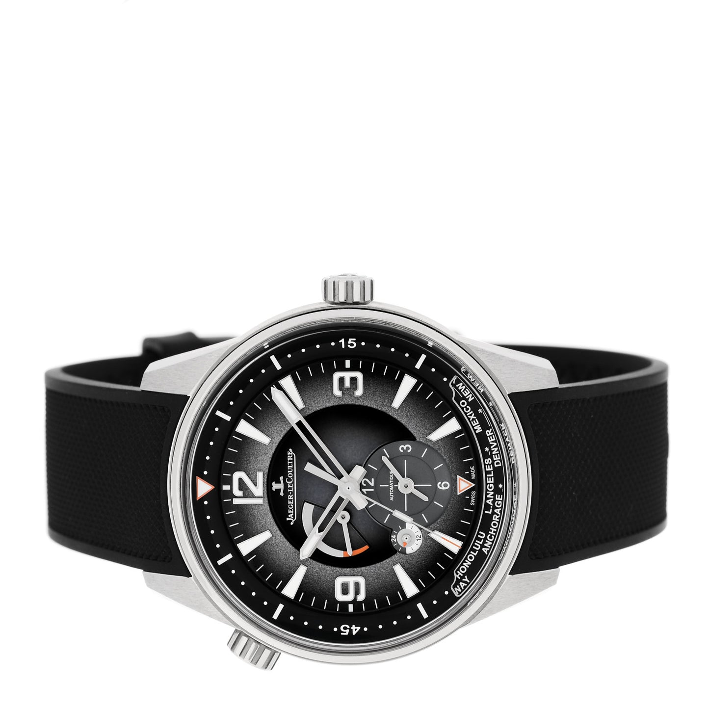 Stainless Steel Rubber 42mm Polaris Automatic Watch Grey Q9078640