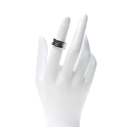 Bulgari 18K White Gold B.Zero1 Three-Band Ring 51 5.75 2 of 5