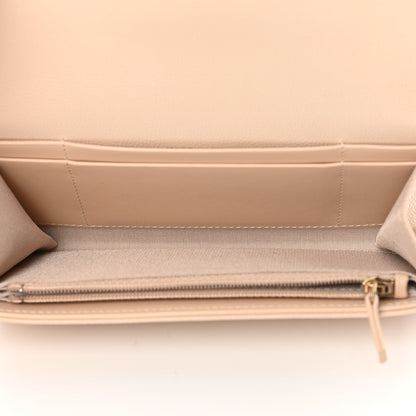 Chanel Caviar Pearl Quilted Coco Candy Wallet Beige 5 of 9