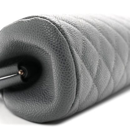 Chanel Caviar Quilted Timeless Clutch Dark Grey 9 of 11