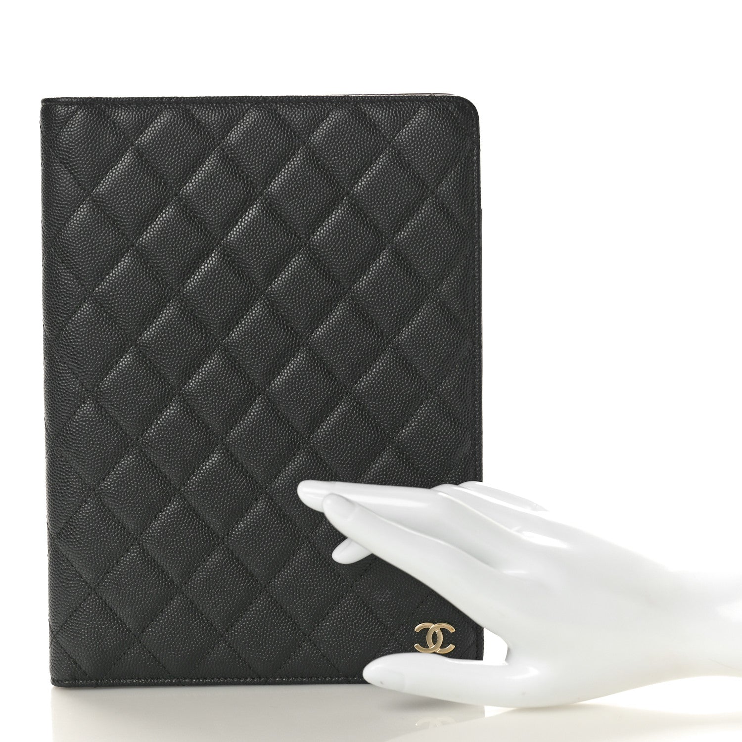 Chanel Caviar Quilted Large Agenda Cover Black 2 of 8