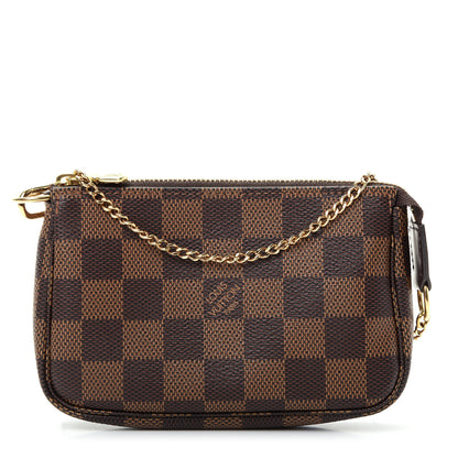 Louis Vuitton Damier Ebene Mini Pochette Accessories 1 of 8