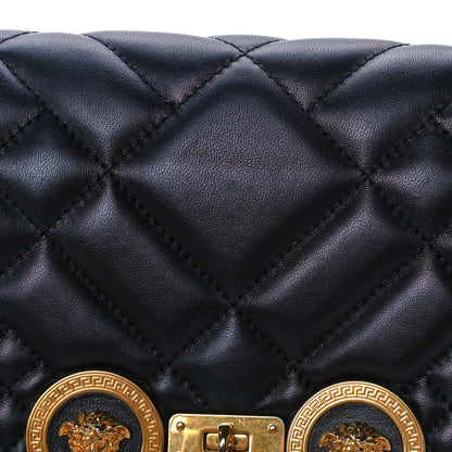 Versace Nappa Quilted Icon Shoulder Bag Black 12 of 15