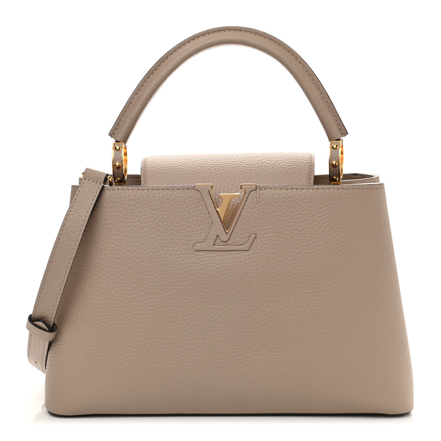 Louis Vuitton Taurillon Capucines MM Galet 1 of 8