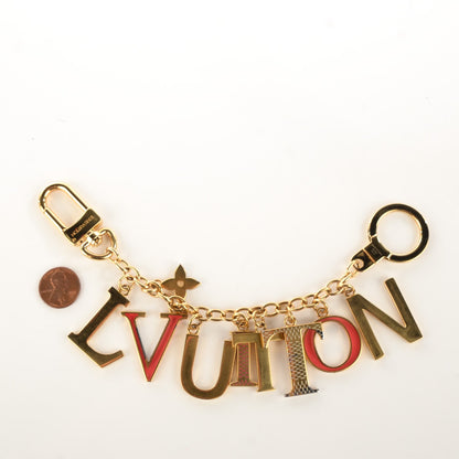 Louis Vuitton LV Tag Bag Charm Gold 2 of 4