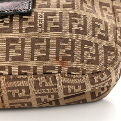 Fendi Zucchino Vitello Hobo Beige Black 15 of 23