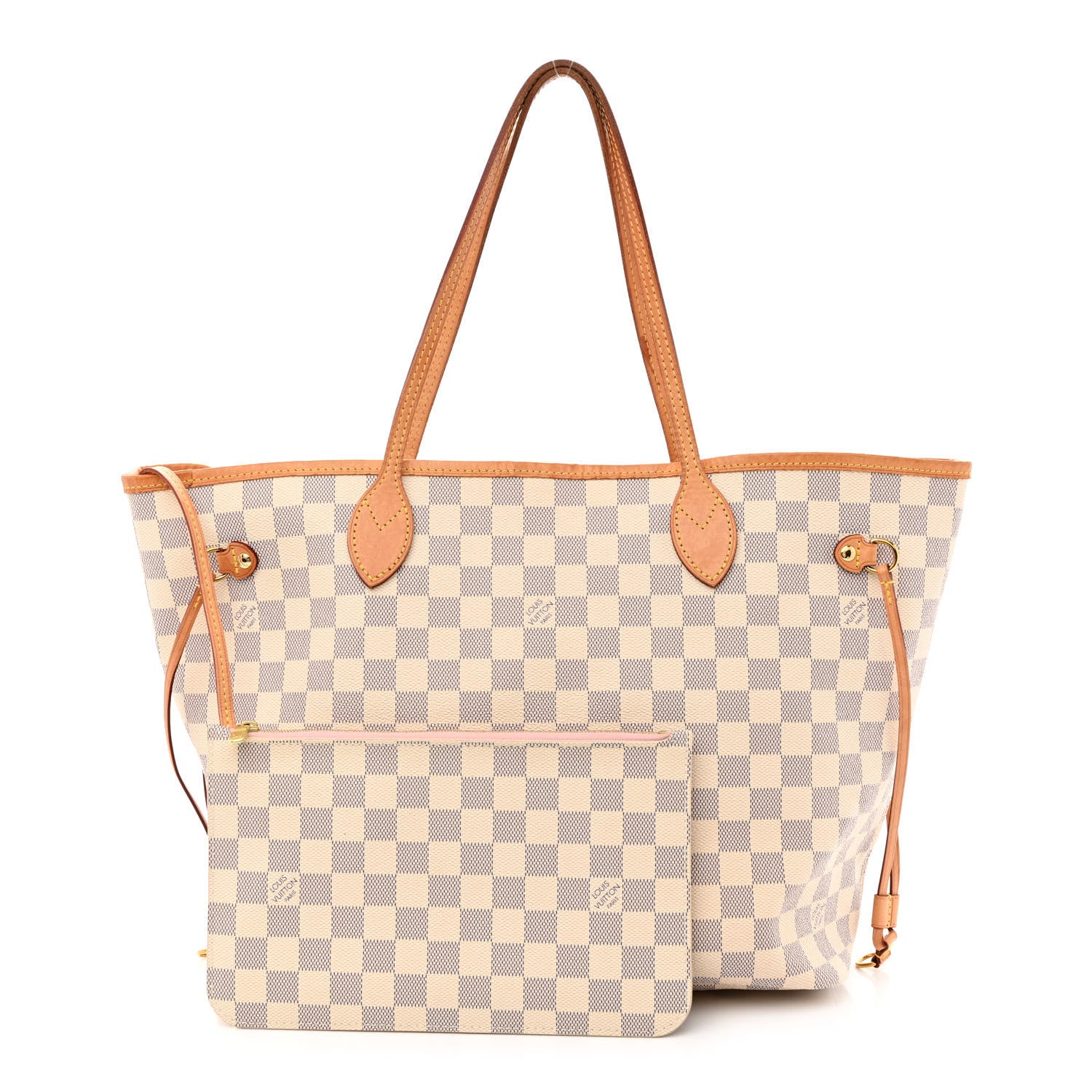 Louis Vuitton Damier Azur Neo Neverfull MM Rose Ballerine 1 of 13