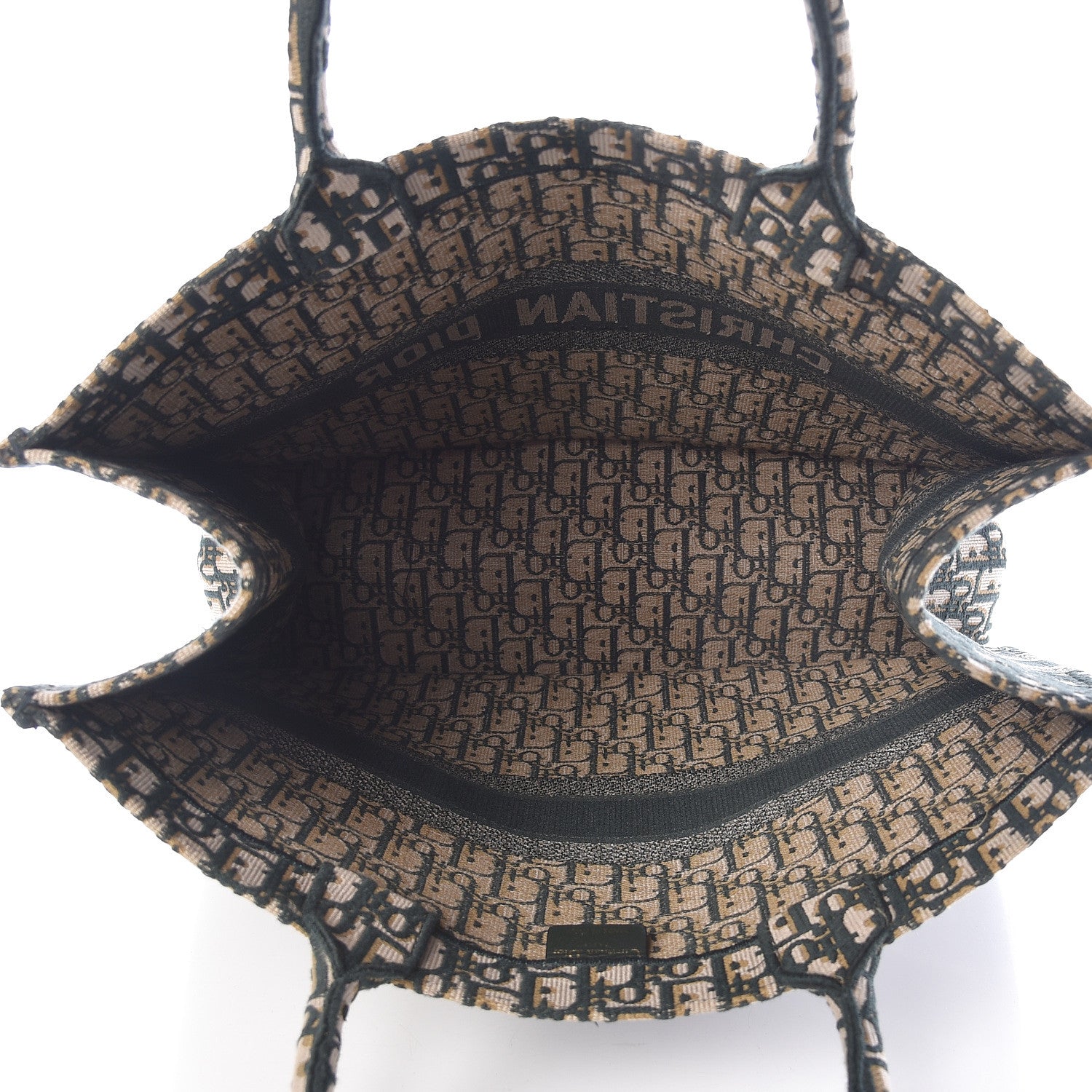 Christian Dior Oblique Large Book Tote Vert Multicolor 5 of 16