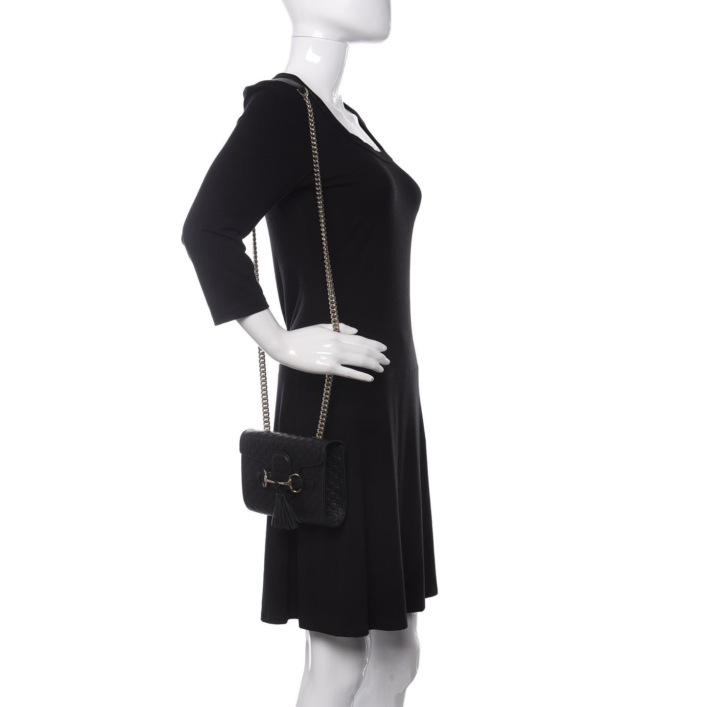 Microguccissima Mini Emily Shoulder Bag Black
