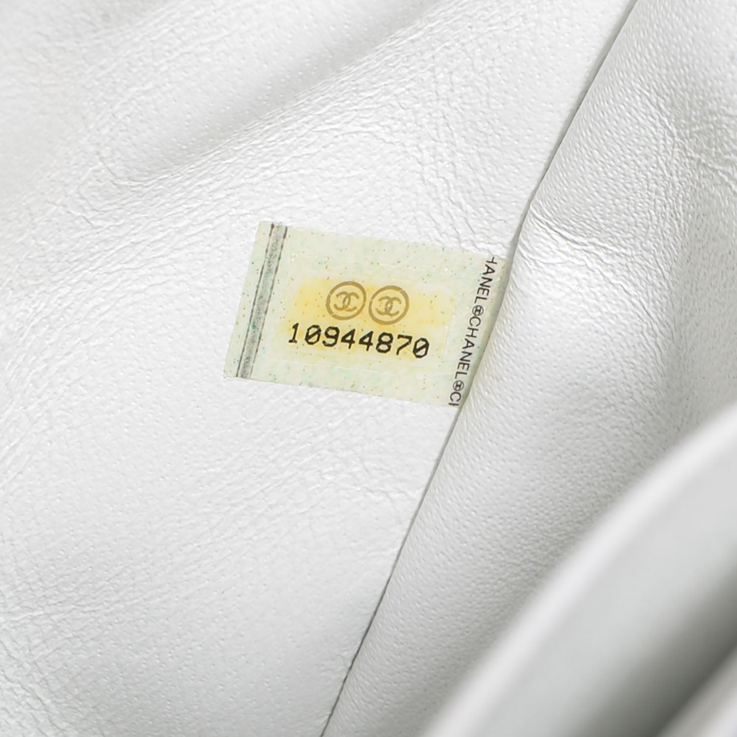 Chanel Caviar Quilted Jumbo Single Flap White 8 of 9
