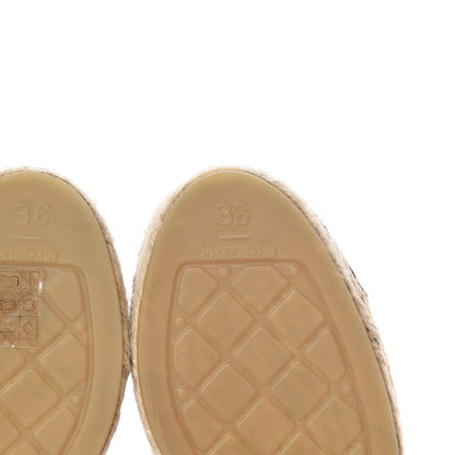 Chanel Tweed Patent CC Espadrilles 36 Pink Black 6 of 11