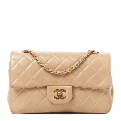 Chanel Lambskin Quilted Small Double Flap Beige 1 of 12