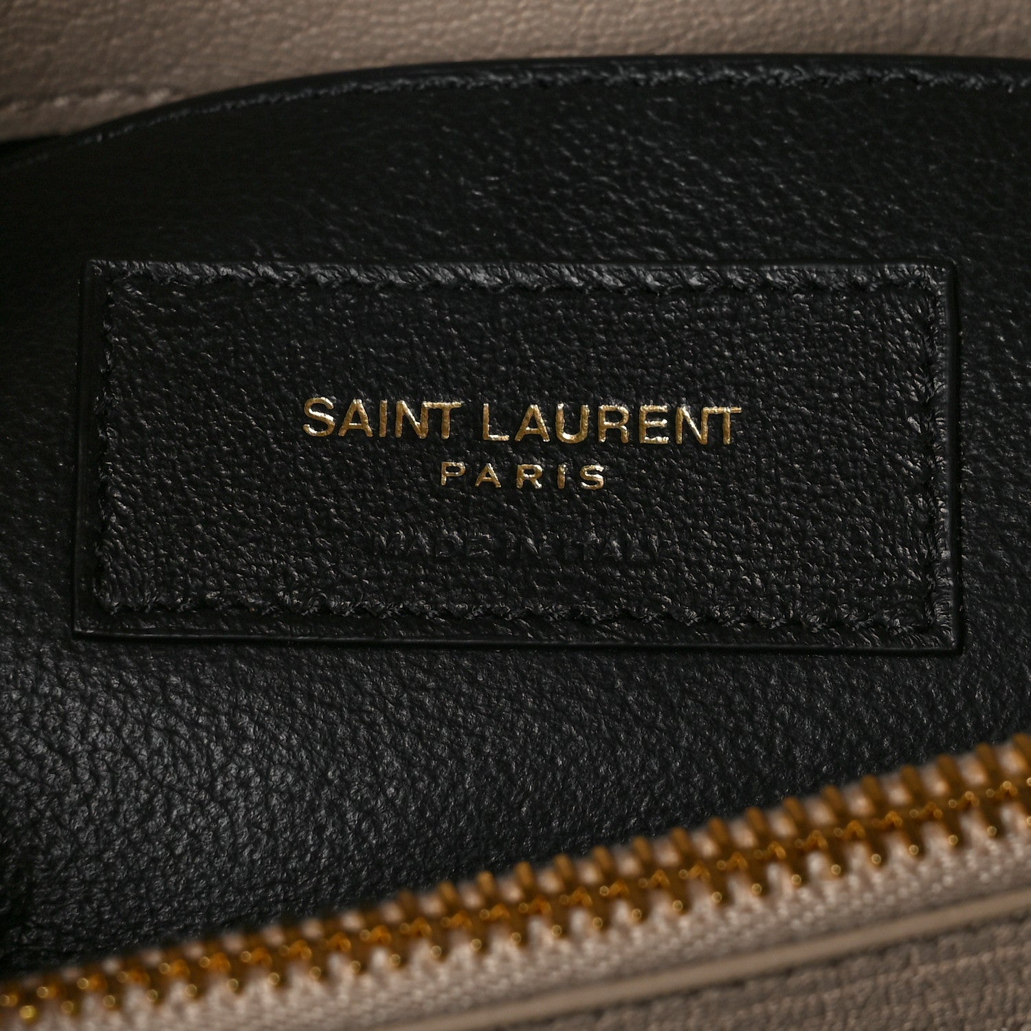 Saint Laurent Sheepskin Matelasse Chevron Monogram Medium College Bag Dark Beige 7 of 9