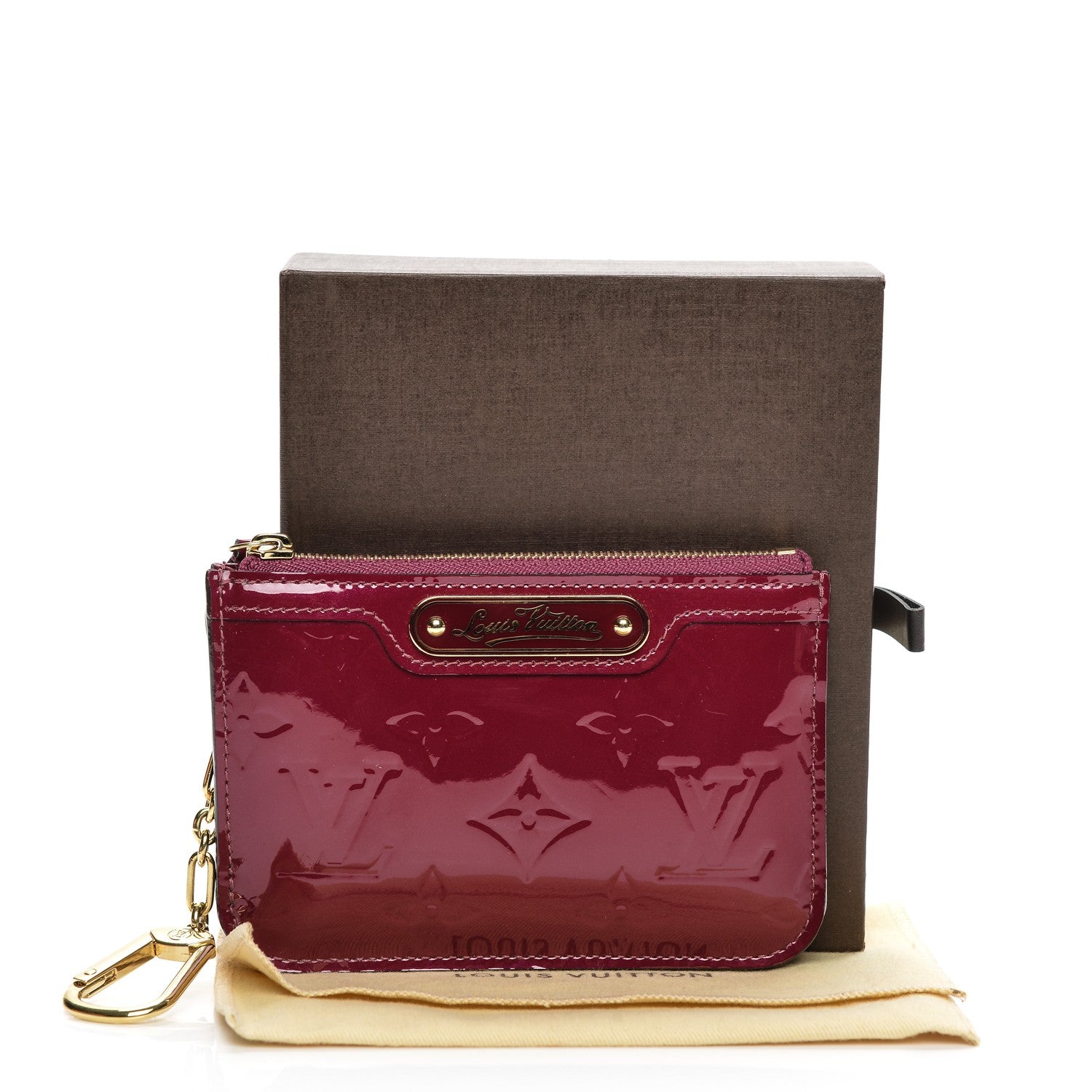 Louis Vuitton Vernis Key Pouch Magenta 7 of 7