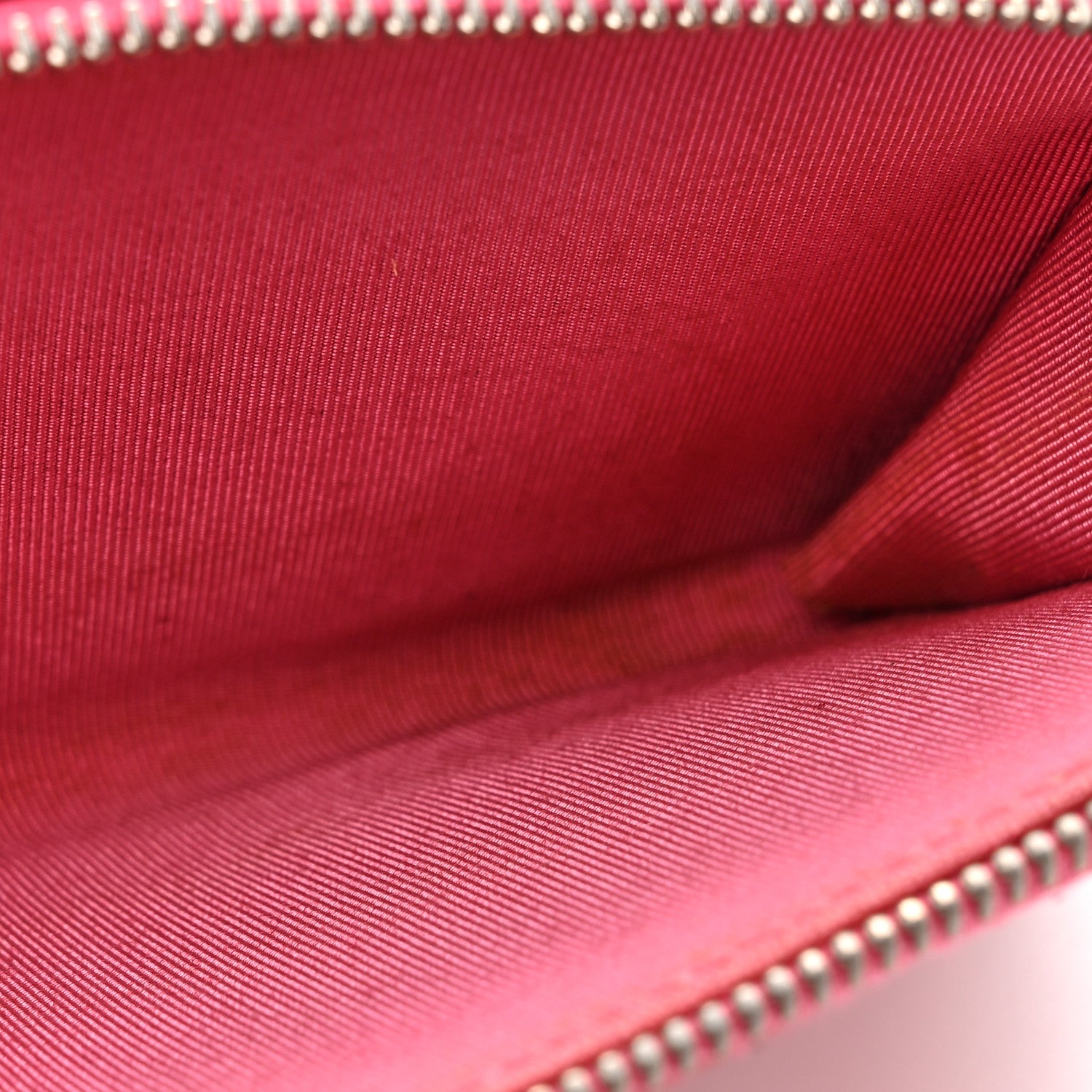 Chanel Patent Calfskin Quilted Zip Around Phone Holder Fuchsia 16 of 16