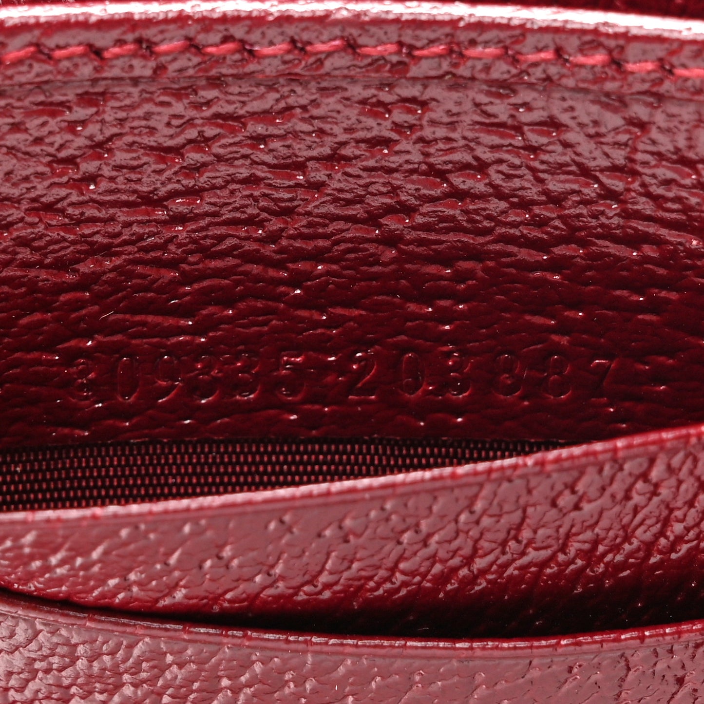 GG Supreme Monogram Passport Card Case Beige Bordeaux