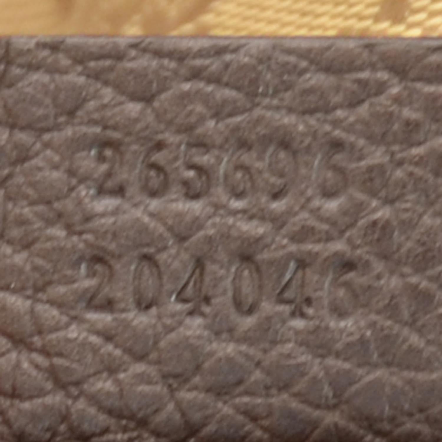 Gucci Crystal Monogram Large Joy Tote Beige Ebony Testa di Moro 6 of 8