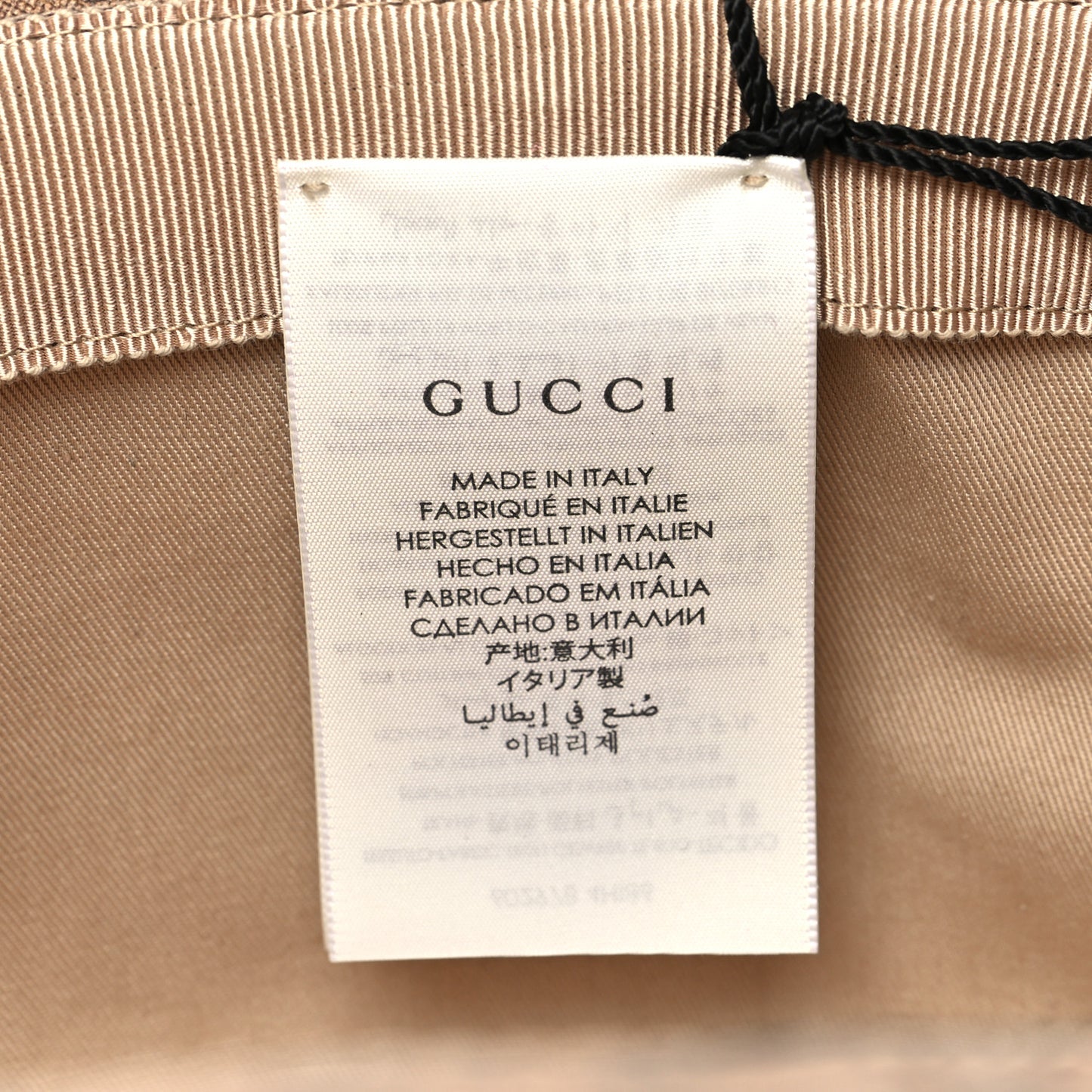 X DISNEY Mini Vintage GG Supreme Monogram Mickey Mouse Trent Bucket Hat L Beige Ebony Yellow