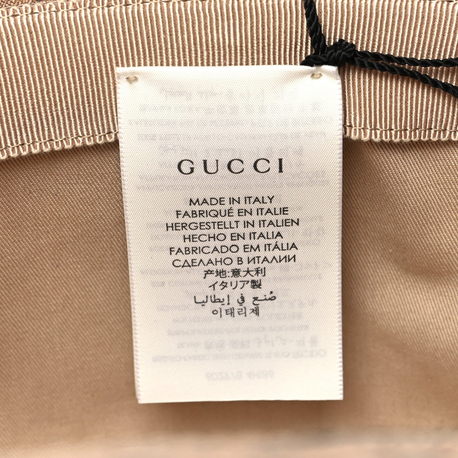 Gucci X DISNEY Mini Vintage GG Supreme Monogram Mickey Mouse Trent Bucket Hat L Beige Ebony Yellow 9 of 9