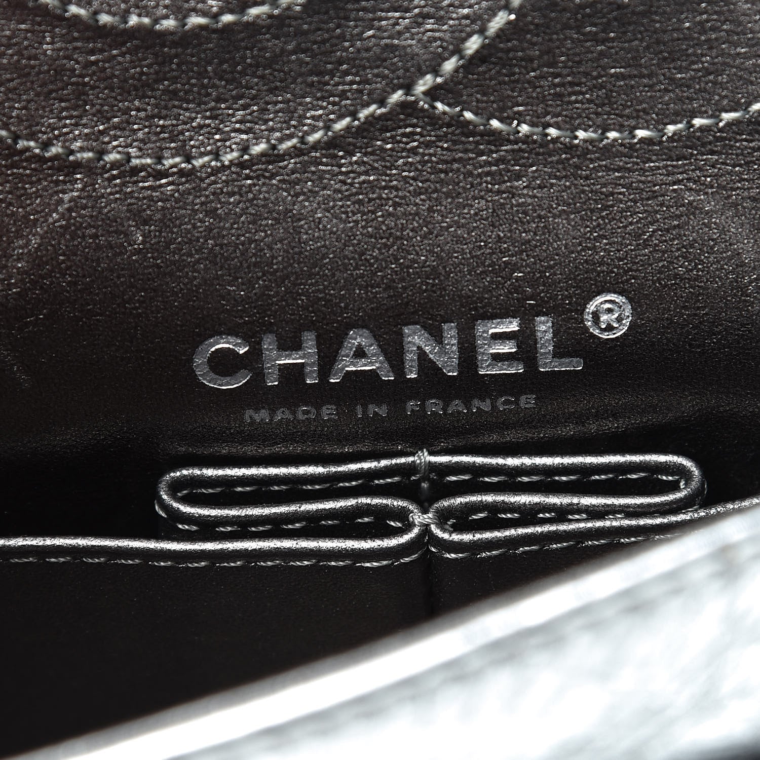 Chanel Metallic Aged Calfskin Quilted 2.55 Reissue 225 Flap Silver 6 of 16