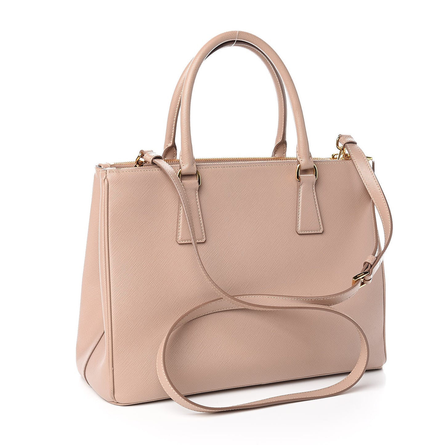 Saffiano Medium Galleria Double Zip Tote Cammeo
