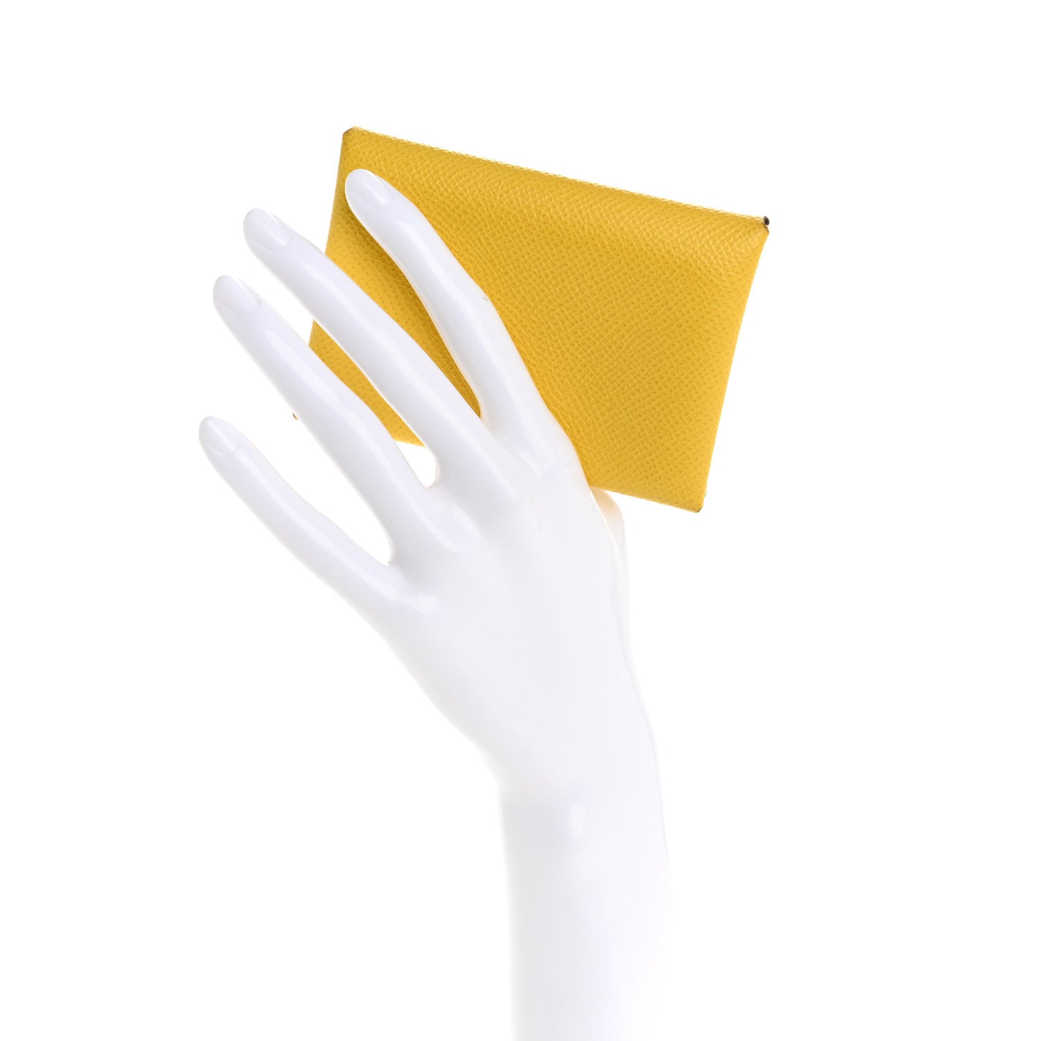 Hermes Epsom Calvi Duo Card Case Jaune De Naples 2 of 10