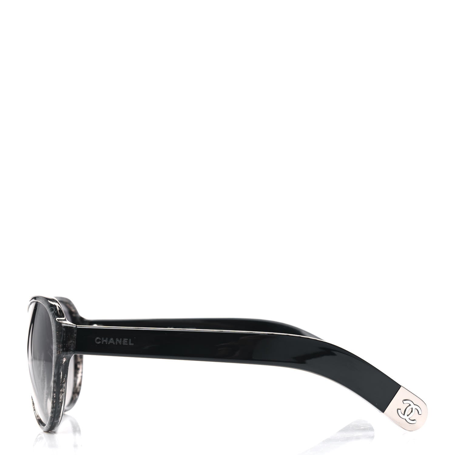Chanel CC Polarized Sunglasses 5233 Black 3 of 4