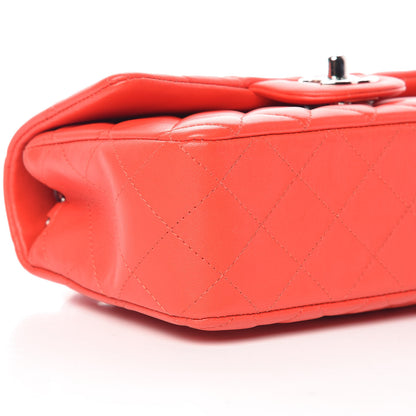 Chanel Lambskin Quilted Mini Rectangular Flap Red 8 of 10