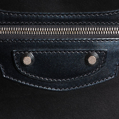 Balenciaga Smooth Calfskin Metallic Patent Giant 12 Silver Hardware City Black Gris 8 of 13