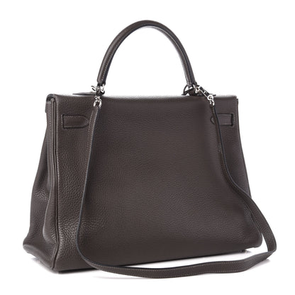 Hermes Togo Kelly Retourne 35 Graphite 3 of 14