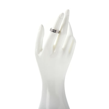 Cartier 18K White Gold Diamond Tank Francaise Band Ring 51 5.75 2 of 4