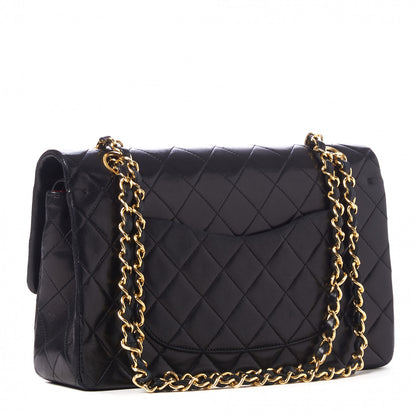 Chanel Lambskin Quilted Medium Double Flap Black 2 of 9