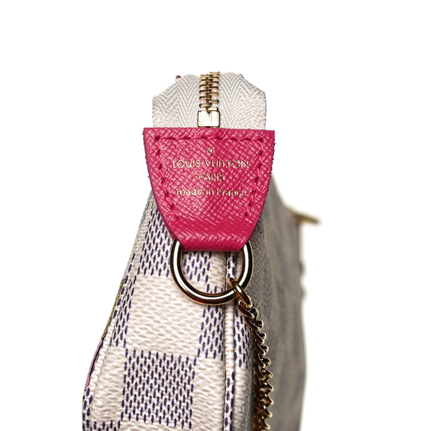 Damier Azur 2021 Christmas Animation Hollywood Mini Pochette Accessories Fuchsia