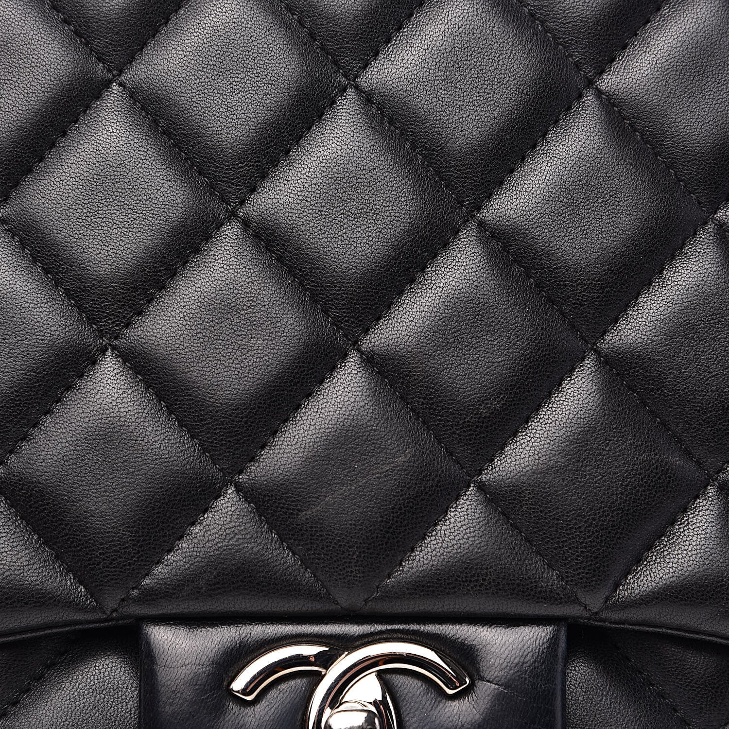 Chanel Lambskin Quilted Maxi Double Flap Black 11 of 22