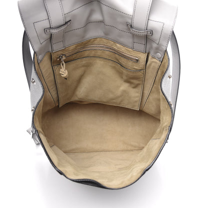 Proenza Schouler Pebbled Calfskin Small PS Courier Backpack Heather Grey 4 of 12