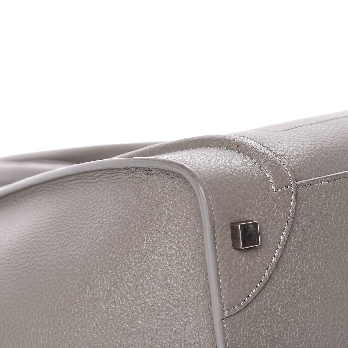 Drummed Calfskin Mini Luggage Souris