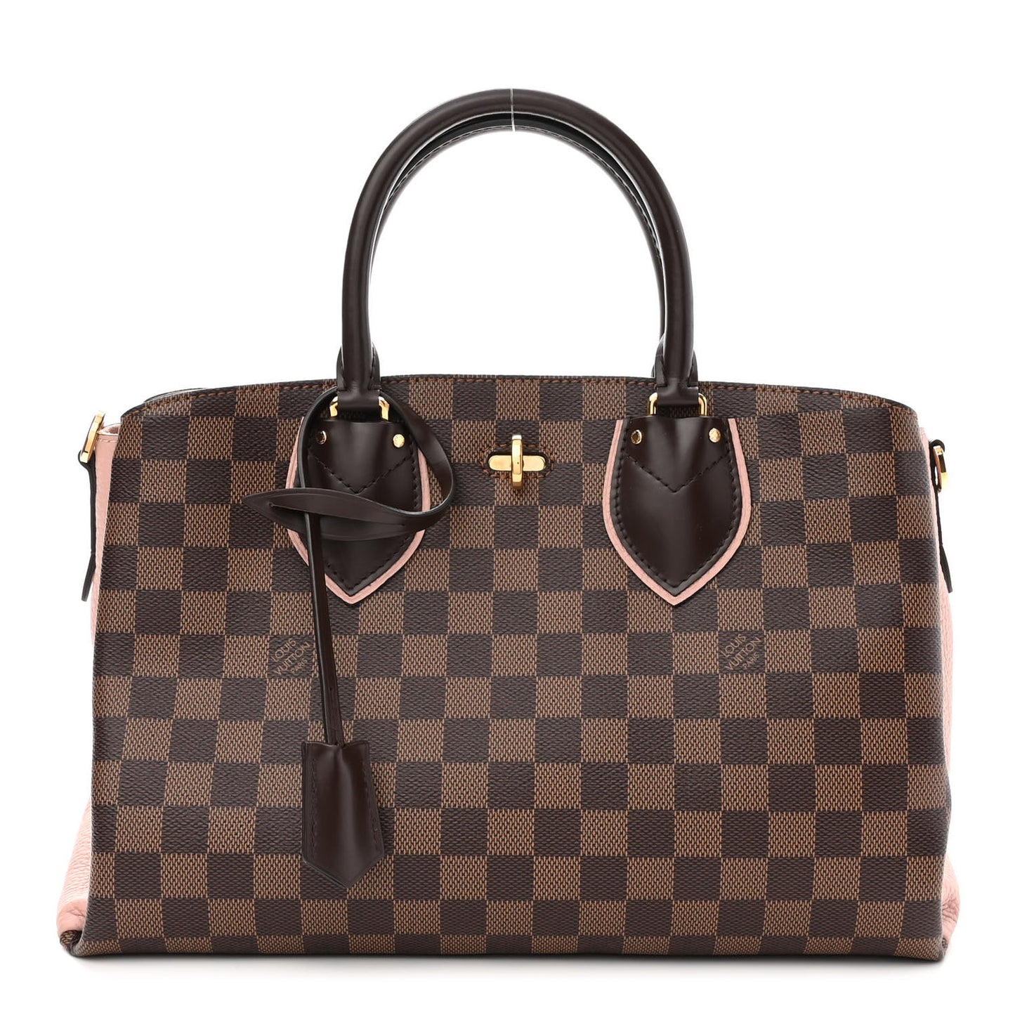 Cuir Taurillon Damier Ebene Normandy Magnolia