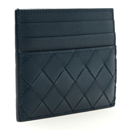 Bottega Veneta Nappa Intrecciato Card Holder Deep Blue 3 of 6