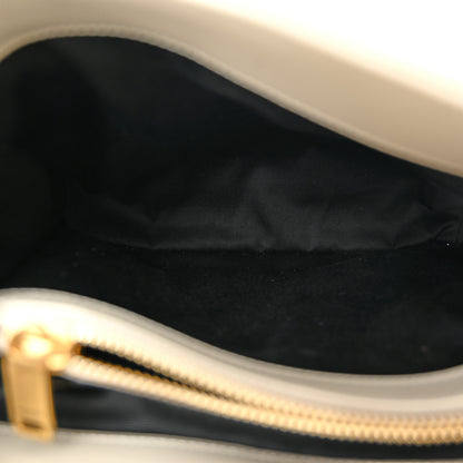 Saint Laurent Calfskin Y Quilted Monogram Small Loulou Chain Satchel Crema Soft 9 of 19