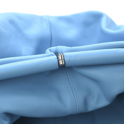 Bottega Veneta Smooth Butter Calf The Pouch Oversized Clutch Sky Blue 12 of 13